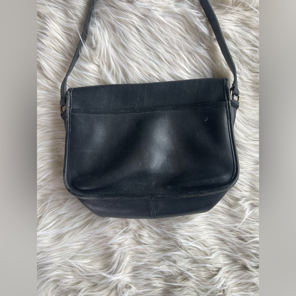Vintage Coach 9790 Black Leather Crossbody City Bag Purse - Picture 5 of 10